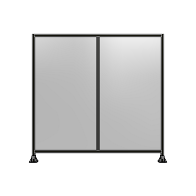 DOUBLE PANEL-LEG ON EACH SIDE  2135MM X 2200MM  1/4" POLYCARBONATE, FULLY ASSEMBLED