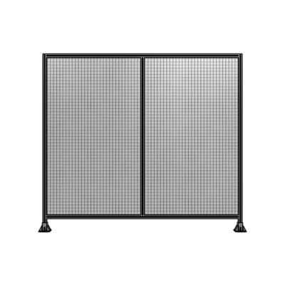 DOUBLE PANEL-LEG ON EACH SIDE  2135MM X 2400MM  1" MESH, FULLY ASSEMBLED