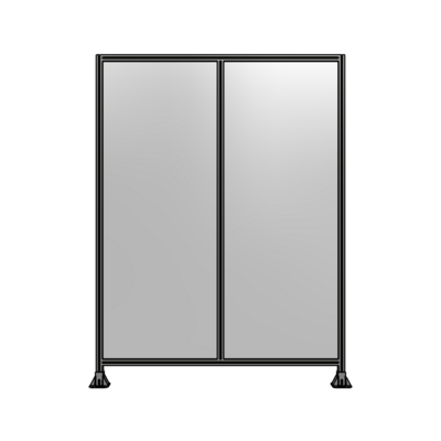DOUBLE PANEL-LEG ON EACH SIDE  2400MM X 1800MM  1/4" POLYCARBONATE, FULLY ASSEMBLED