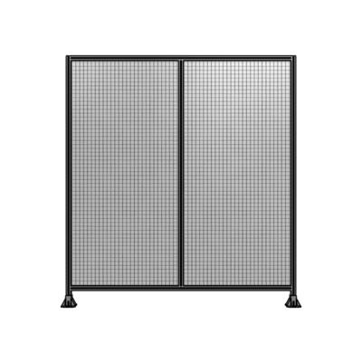 DOUBLE PANEL-LEG ON EACH SIDE  2400MM X 2200MM  1" MESH, FULLY ASSEMBLED