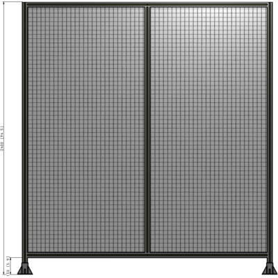 B3-2400-2200-0150-ZYMFK DOUBLE PANEL-LEG ON EACH SIDE 2400MM X 2200MM  1" MESH, AS A KIT