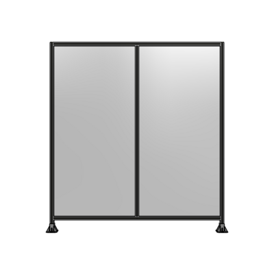 DOUBLE PANEL-LEG ON EACH SIDE 2400MM X 2200MM  1/4" POLYCARBONATE, FULLY ASSEMBLED