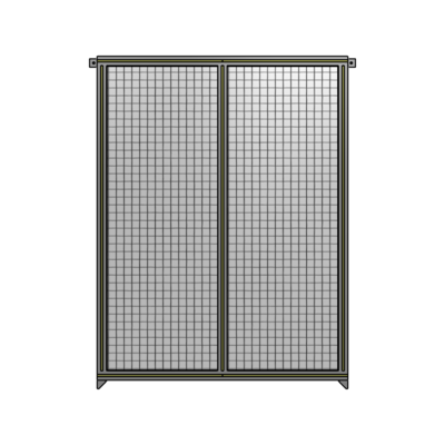 DOUBLE PANEL-NO LEGS, TIE PLATE AND ANGLE CONNECTORS 1700MM X 1200MM  1" MESH, FULLY ASSEMBLED