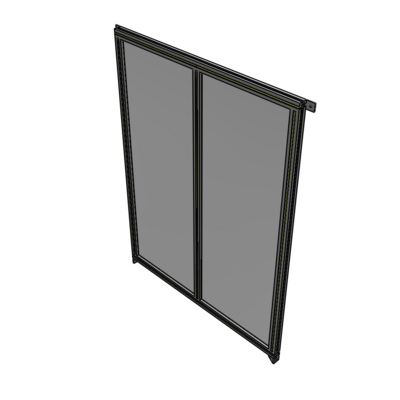 B4-1700-1200-0150-TYPZA DOUBLE PANEL-NO LEGS, TIE PLATE AND ANGLE CONNECTORS 1700MM X 1200MM  1/4" POLYCARBONATE, AS A KIT