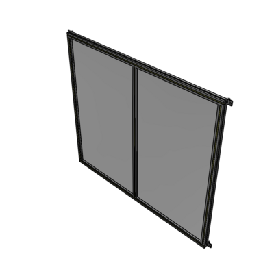 B4-1700-1800-0150-HYPZK DOUBLE PANEL-NO LEGS, HINGE CONNECTORS 1700MM X 1800MM  1/4" POLYCARBONATE, ASSEMBLED