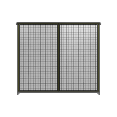 DOUBLE PANEL-NO LEGS, TIE PLATE AND ANGLE CONNECTORS 1700MM X 1800MM  1" MESH, FULLY ASSEMBLED