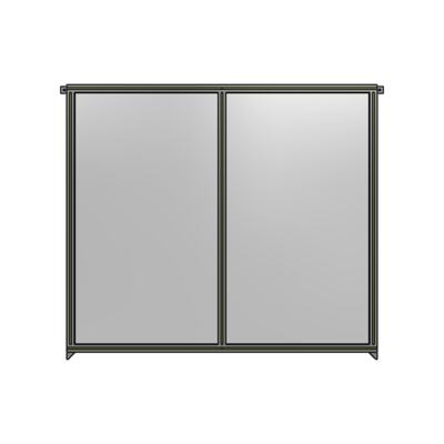 DOUBLE PANEL-NO LEGS, TIE PLATE AND ANGLE CONNECTORS 1700MM X 1800MM  1/4" POLYCARBONATE, AS A KIT