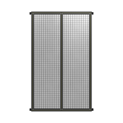DOUBLE PANEL-NO LEGS, HINGE CONNECTORS 2135MM X 1200MM  1" MESH, AS A KIT