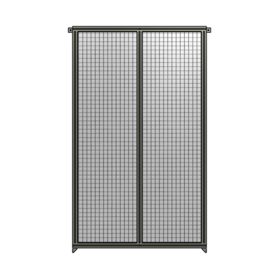 DOUBLE PANEL-NO LEGS, TIE PLATE AND ANGLE CONNECTORS 2135MM X 1200MM  1" MESH, FULLY ASSEMBLED