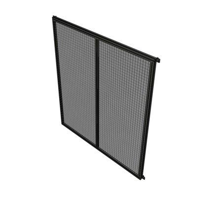 B4-2135-1800-0150-HYMZA DOUBLE PANEL-NO LEGS, HINGE CONNECTORS 2135MM X 1800MM  1" MESH, FULLY ASSEMBLED