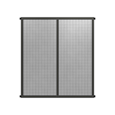 DOUBLE PANEL-NO LEGS, HINGE CONNECTORS 2135MM X 1800MM  1" MESH, AS A KIT