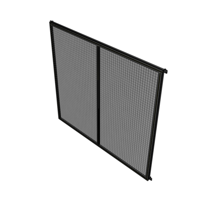 B4-2135-2200-0150-HYMZA DOUBLE PANEL-NO LEGS, HINGE CONNECTORS 2135MM X  2200MM  1" MESH, AS A KIT