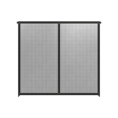 DOUBLE PANEL-NO LEGS, TIE PLATE AND ANGLE CONNECTORS 2135MM X  2200MM  1" MESH, FULLY ASSEMBLED