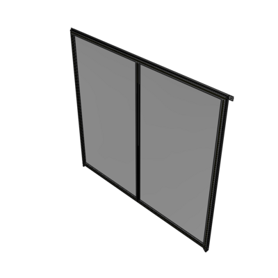 B4-2135-2200-0150-TYPZA DOUBLE PANEL-NO LEGS, TIE PLATE AND ANGLE CONNECTORS 2135MM X  2200MM  1/4" POLYCARBONATE, AS A KIT