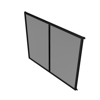 B4-2135-2400-0150-HYPZK DOUBLE PANEL-NO LEGS, HINGE CONNECTORS 2135MM X 2400MM  1/4" POLYCARBONATE, ASSEMBLED