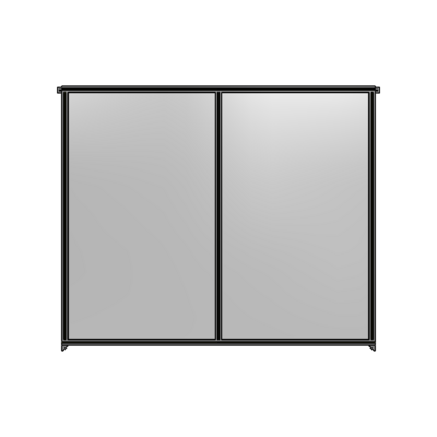 DOUBLE PANEL-NO LEGS, TIE PLATE AND ANGLE CONNECTORS 2135MM X 2400MM  1/4" POLYCARBONATE, AS A KIT
