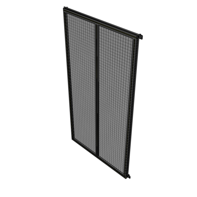 B4-2400-1200-0150-HYMZA DOUBLE PANEL-NO LEGS, HINGE CONNECTORS 2400MM X 1200MM  1" MESH, AS A KIT