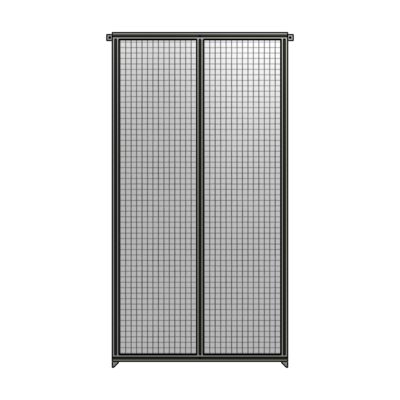 DOUBLE PANEL-NO LEGS, TIE PLATE AND ANGLE CONNECTORS 2400MM X 1200MM  1" MESH, AS A KIT
