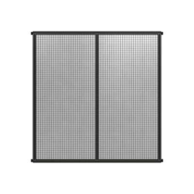 DOUBLE PANEL-NO LEGS, HINGE CONNECTORS 2400MM X 2200MM  1" MESH, FULLY ASSEMBLED