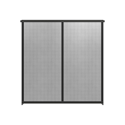 DOUBLE PANEL-NO LEGS, TIE PLATE AND ANGLE CONNECTORS 2400MM X 2200MM  1" MESH, AS A KIT