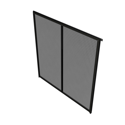 B4-2400-2200-0150-TYMZK DOUBLE PANEL-NO LEGS, TIE PLATE AND ANGLE CONNECTORS 2400MM X 2200MM  1" MESH, AS A KIT