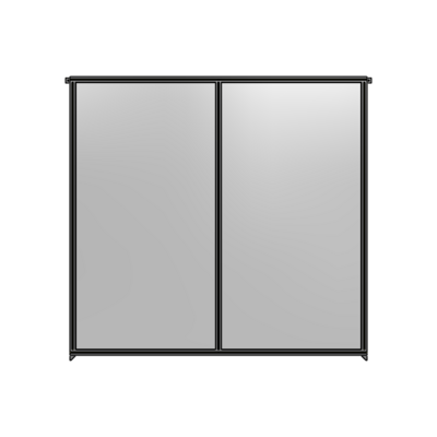 DOUBLE PANEL-NO LEGS, TIE PLATE AND ANGLE CONNECTORS 2400MM X 2400MM  1/4" POLYCARBONATE, AS A KIT