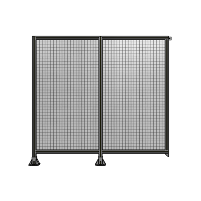 DOUBLE PANEL-LEGS ON LEFT AND CENTER, TIE PLATE ON RIGHT 1700MM X 1800MM  1" MESH, AS A KIT