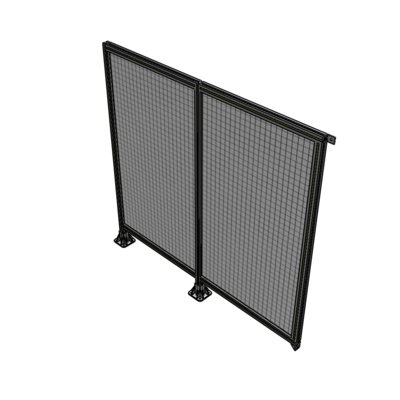 B5-1700-1800-0150-TYMFK DOUBLE PANEL-LEGS ON LEFT AND CENTER, TIE PLATE ON RIGHT 1700MM X 1800MM  1" MESH, AS A KIT
