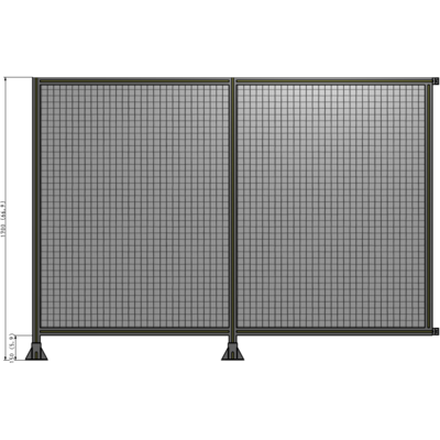 B5-1700-2400-0150-HYMFK DOUBLE PANEL-LEGS ON LEFT AND CENTER WITH HINGES 1700MM X 2400MM  1" MESH, AS A KIT