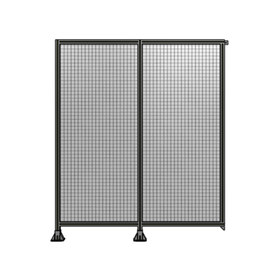 DOUBLE PANEL-LEGS ON LEFT AND CENTER, TIE PLATE ON RIGHT 2135MM X 1800MM  1" MESH, AS A KIT