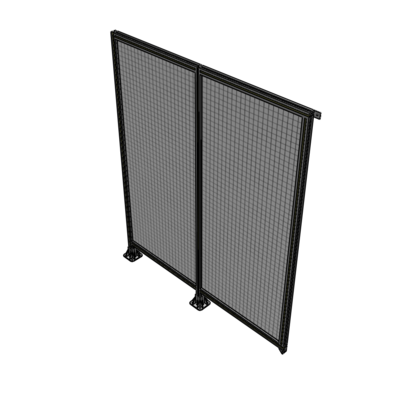 B5-2135-1800-0150-TYMFK DOUBLE PANEL-LEGS ON LEFT AND CENTER, TIE PLATE ON RIGHT 2135MM X 1800MM  1" MESH, AS A KIT