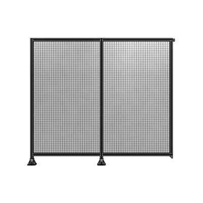 DOUBLE PANEL-LEGS ON LEFT AND CENTER, TIE PLATE ON RIGHT 2135MM X 2400MM  1" MESH, AS A KIT