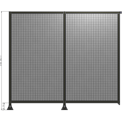 B5-2135-2400-0150-TYMFK DOUBLE PANEL-LEGS ON LEFT AND CENTER, TIE PLATE ON RIGHT 2135MM X 2400MM  1" MESH, AS A KIT