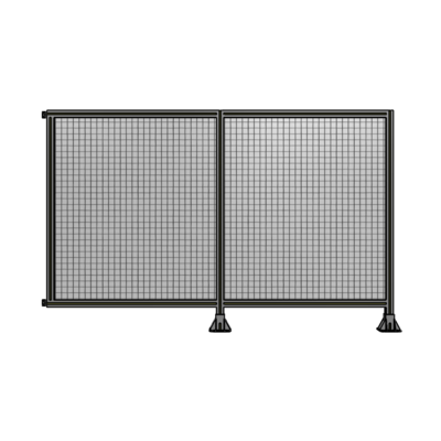 DOUBLE PANEL-LEGS ON RIGHT AND CENTER WITH HINGES 1400MM X 2200MM  1" MESH, AS A KIT