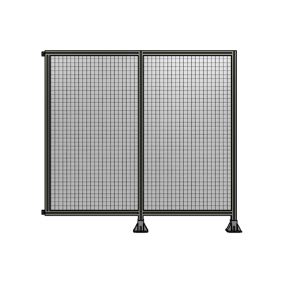 DOUBLE PANEL-LEGS ON RIGHT AND CENTER WITH HINGES 1700MM X 1800MM  1" MESH, AS A KIT