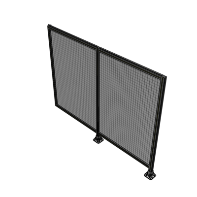 B6-1700-2200-0150-HYMFK DOUBLE PANEL-LEGS ON RIGHT AND CENTER WITH HINGES 1700MM X 2200MM  1" MESH, AS A KIT