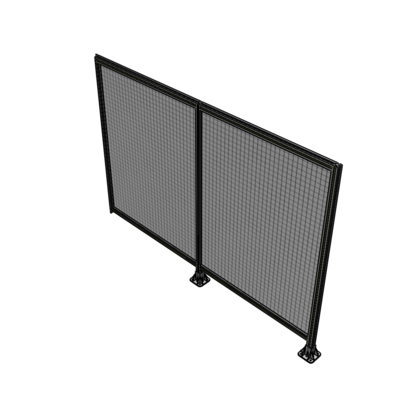 B6-1700-2400-0150-TYMFK DOUBLE PANEL-LEGS ON RIGHT AND CENTER, TIE PLATE ON LEFT 1700MM X 2400MM  1" MESH, AS A KIT