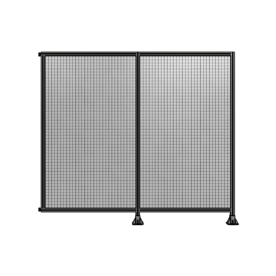 DOUBLE PANEL-LEGS ON RIGHT AND CENTER WITH HINGES 2135MM X 2400MM  1" MESH, AS A KIT