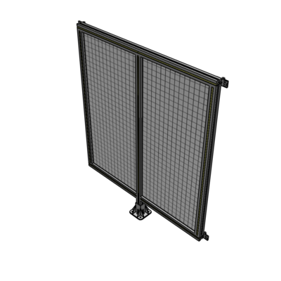 B7-1400-1200-0150-HYMFK DOUBLE PANEL-LEG IN CENTER AND HINGE CONNECTORS 1400MM X 1200MM  1" MESH, FULLY ASSEMBLED