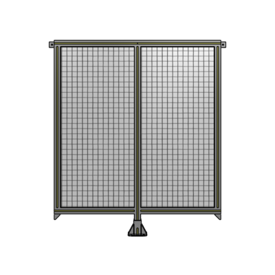 DOUBLE PANEL-LEG IN CENTER AND TIE PLATE CONNECTORS 1400MM X 1200MM  1" MESH, AS A KIT