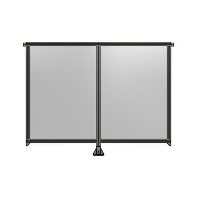DOUBLE PANEL-LEG IN CENTER AND TIE PLATE CONNECTORS 1400MM X 1800MM  1/4" POLYCARBONATE, AS KIT
