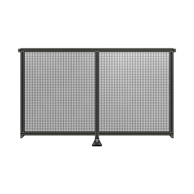 DOUBLE PANEL-LEG IN CENTER AND TIE PLATE CONNECTORS 1400MM X 2200MM  1" MESH, AS A KIT