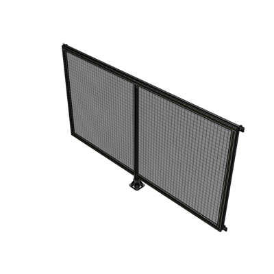B7-1400-2400-0150-HYMFA DOUBLE PANEL-LEG IN CENTER AND HINGE CONNECTORS 1400MM X 2400MM  1" MESH, FULLY ASSEMBLED