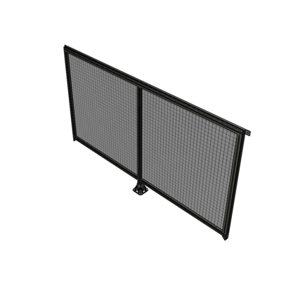 B7-1400-2400-0150-TYMFA DOUBLE PANEL-LEG IN CENTER AND TIE PLATE CONNECTORS 1400MM X 2400MM  1" MESH, FULLY ASSEMBLED