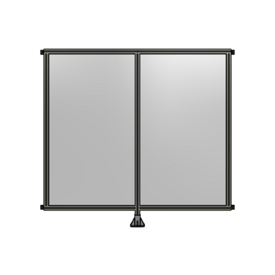 DOUBLE PANEL-LEG IN CENTER AND HINGE CONNECTORS 1700MM X 1800MM  1/4" POLYCARBONATE, ASSEMBLED