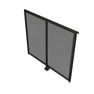 B7-1700-1800-0150-TYMFA DOUBLE PANEL-LEG IN CENTER AND TIE PLATE CONNECTORS 1700MM X 1800MM  1" MESH, FULLY ASSEMBLED