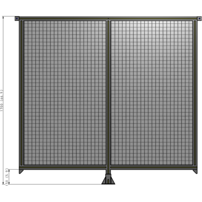 B7-1700-1800-0150-TYMFA DOUBLE PANEL-LEG IN CENTER AND TIE PLATE CONNECTORS 1700MM X 1800MM  1" MESH, FULLY ASSEMBLED