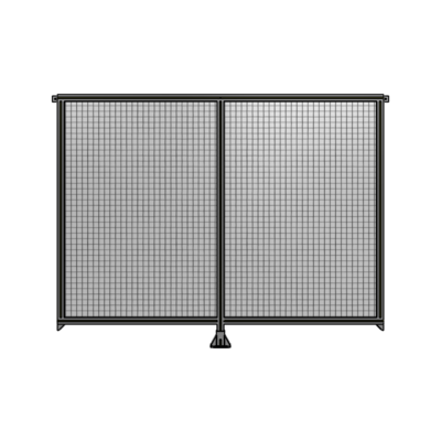 DOUBLE PANEL-LEG IN CENTER AND TIE PLATE CONNECTORS 1700MM X 2200MM  1" MESH, AS A KIT