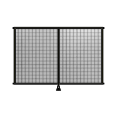 DOUBLE PANEL-LEG IN CENTER AND HINGE CONNECTORS 1700MM X 2400MM  1" MESH, FULLY ASSEMBLED