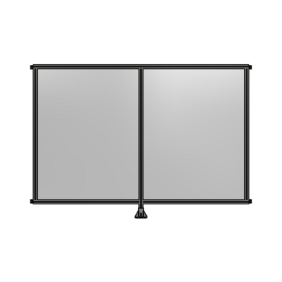 DOUBLE PANEL-LEG IN CENTER AND HINGE CONNECTORS 1700MM X 2400MM  1/4" POLYCARBONATE, ASSEMBLED